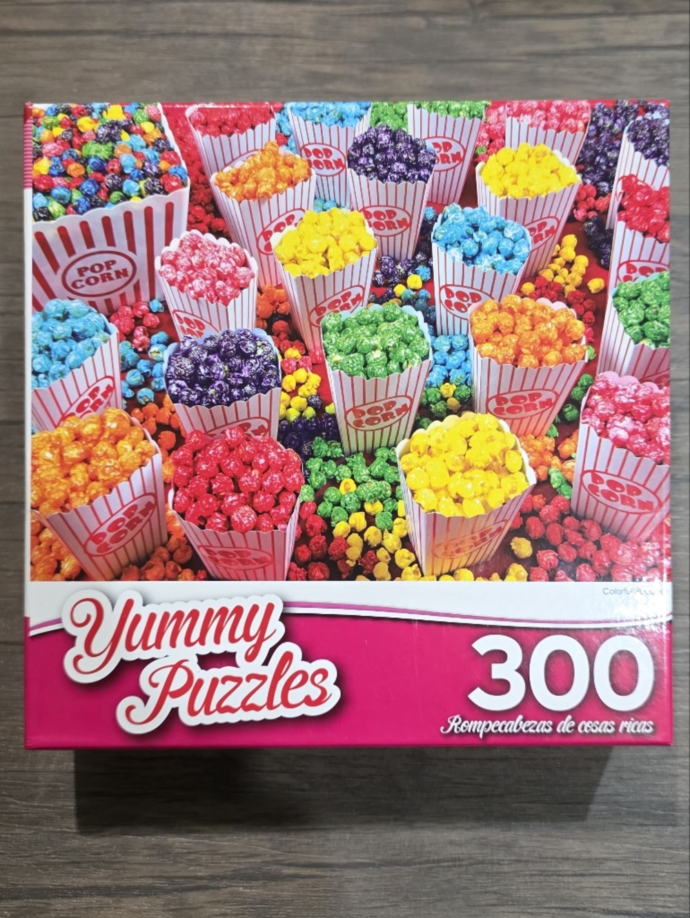 🧩2/$12 300-piece "Colorful Popcorn" jigsaw puzzle "Yummy Puzzles" Completed!!